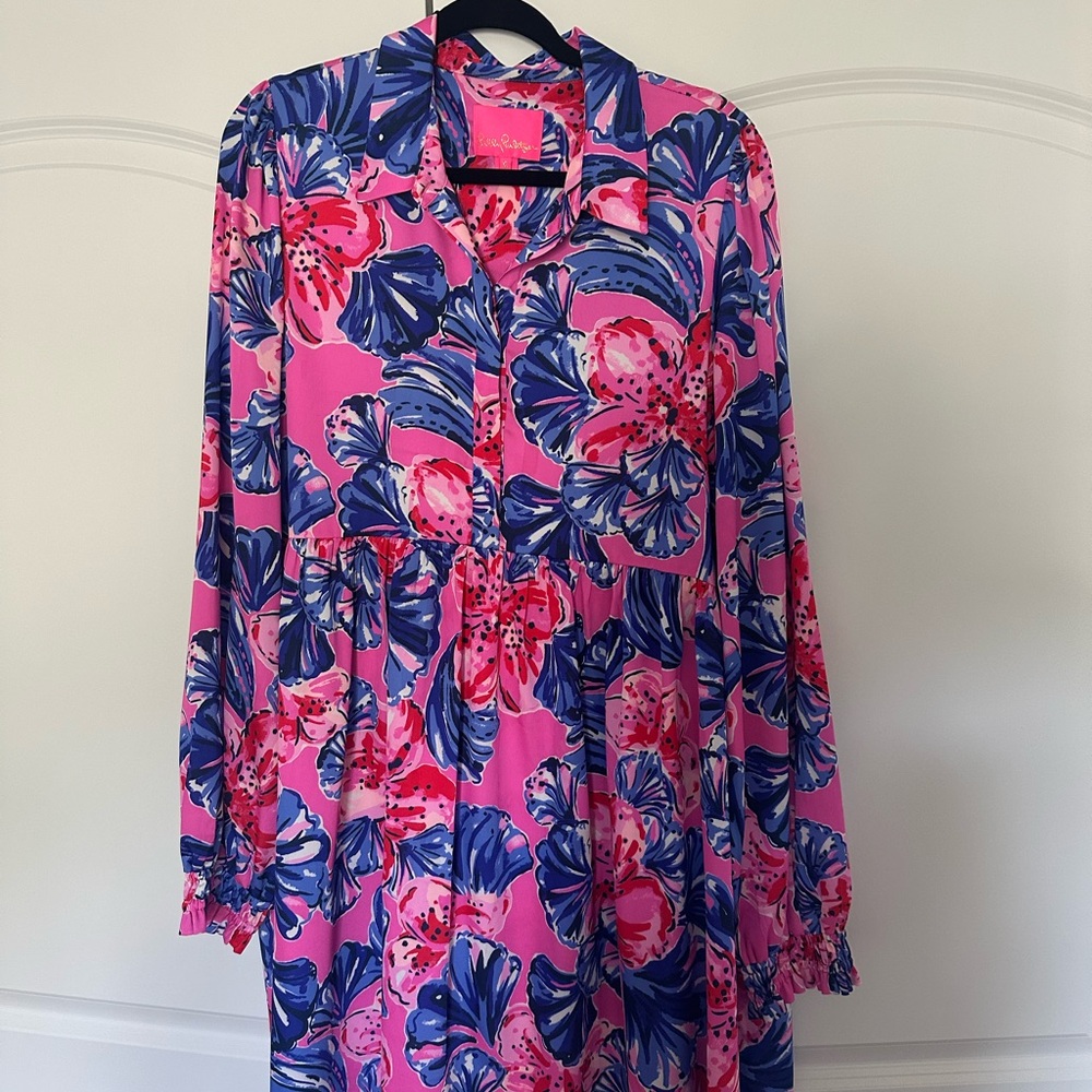 Lilly Pulitzer Pink and Blue Floral dress